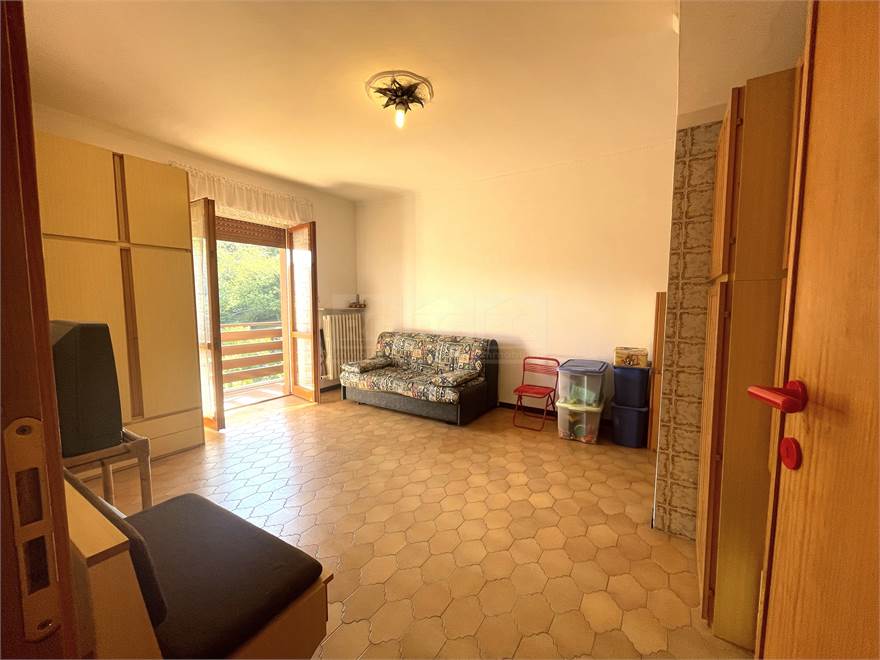 la zona giorno con divano letto